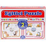Amalfi 7196 ÇARK PUZZLE HAYVANLAR Kız Erkek Çocuk Oyuncak Eğitici Oyuncaklar