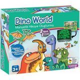 Amalfi 83915 Dino World Manyetik Hikaye Oluşturma Kız Erkek Çocuk Oyuncak Eğitici Oyuncaklar - Çok Renkli