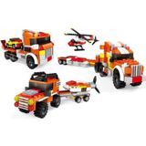 Amalfi Ausini Assembling Master 3 in 1 312 Parça Araç Taşıyıcı Tır Kız Erkek Çocuk Oyuncak Eğitici Oyuncakl