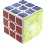 Amalfi Beyaz Zemin Üzeri Renkli Zeka Küpü 3X3X3-5,5CM Kız Erkek Çocuk Oyuncak Eğitici Oyuncaklar - Çok Renkli