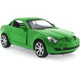 Amalfi Çek Bırak Mercedes Benzeri Yeşil Metal Araba Kız Erkek Çocuk Oyuncak Eğitici Oyuncaklar - Çok Renkli