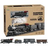 Amalfi Classic Steam Pilli Tren Seti 29 Parça 1613C Kız Erkek Çocuk Oyuncak Eğitici Oyuncaklar