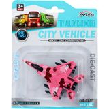 Amalfi Die Cast Metal F-15 Benzeri Savaş Uçağı Pembe Kamuflaj Kız Erkek Çocuk Oyuncak Eğitici Oyuncaklar
