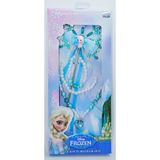 AMALFİ Disney Frozen Elsa Asa-Kolye-Bileklik Seti Kız Erkek Çocuk Oyuncak Eğitici Oyuncaklar