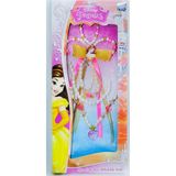 Amalfi Disney Prenses Belle Asa-Kolye-Bileklik Seti Kız Erkek Çocuk Oyuncak Eğitici Oyuncaklar