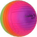 Amalfi Double W Sports Gökkuşağı Tırtıklı Pvc Top 23CM - PLS-200 Kız Erkek Çocuk Oyuncak Eğitici Oyuncaklar - Çok Renkli