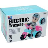 Amalfi Electric Tricycle Pilli Işıklı Sesli Motorsiklet Kız Erkek Çocuk Oyuncak Eğitici Oyuncaklar