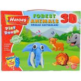 Amalfi ERN-571 Heroes 3D Orman Hayvanları Seti Kız Erkek Çocuk Oyuncak Eğitici Oyuncaklar - Çok Renkli
