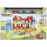 Amalfi Express Wheels Die Cast Metal 70 Parça Çiftlik Seti Kız Erkek Çocuk Oyuncak Eğitici Oyuncaklar - Çok Renkli