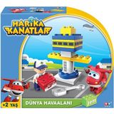Amalfi Harika Kanatlar 15 Parça Blok Jett'in Havaalanı Kız Erkek Çocuk Oyuncak Eğitici Oyuncaklar - Çok Renkli