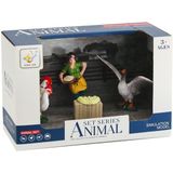 Amalfi HJ488-9 Kutuda Kümes Çiftlik Seti Kız Erkek Çocuk Oyuncak Eğitici Oyuncaklar - Çok Renkli