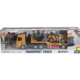 Amalfi HT079 Kumandalı Şarjlı Işıklı Transporter Tır 1:24 Kız Erkek Çocuk Oyuncak Eğitici Oyuncaklar