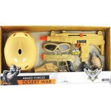 Amalfi Kasklı ve Çift Silahlı Polis Seti Kız Erkek Çocuk Oyuncak Eğitici Oyuncaklar - Çok Renkli