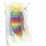 Amalfi Kıvrılabilen Renkli Plastik Salyangoz Anahtarlık Sarı Kız Erkek Çocuk Oyuncak Eğitici Oyuncaklar - Çok Renkli