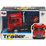 Amalfi KLX600-344 Sürtmeli Işıklı Müzikli Çekici Tır Kafası 1:24 Kız Erkek Çocuk Oyuncak Eğitici Oyuncaklar