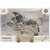 Amalfi Kutulu Model Figür Hayvan Zebra Kız Erkek Çocuk Oyuncak Eğitici Oyuncaklar - Çok Renkli