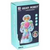 Amalfi KZL-6038A Çarkları Dönen Robot Kız Erkek Çocuk Oyuncak Eğitici Oyuncaklar - Çok Renkli