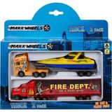 Amalfi Maxx Wheels Çekici Tır Seti Kız Erkek Çocuk Oyuncak Eğitici Oyuncaklar