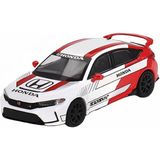 Amalfi Mini Gt 1/64 Honda Civic Type R #2 2023 Pace Car White Kız Erkek Çocuk Oyuncak Eğitici Oyuncaklar - Çok Renkli