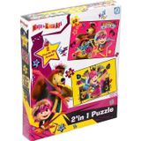 Amalfi MS7579 Laço Kids Maşa ile Koca Ayı 2 Puzzle 1 Kutuda / 35+60 Parça Puzzle Kız Erkek Çocuk Oyuncak Eğ