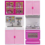 Amalfi My Modern Kitchen Lavabolu Fırınlı 2'li Set Kız Erkek Çocuk Oyuncak Eğitici Oyuncaklar - Çok Renkli