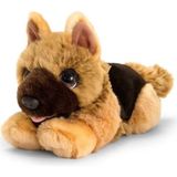 Amalfi Peluş Köpek Alsatian 25CM Kız Erkek Çocuk Oyuncak Eğitici Oyuncaklar - Çok Renkli