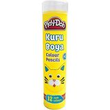 Amalfi Play-Doh Kuruboya Tüp 12 Renk Kız Erkek Çocuk Oyuncak Eğitici Oyuncaklar - Çok Renkli