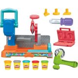 Amalfi Play-Doh Stamp N Saw Tool Bench - INT-F9141 Kız Erkek Çocuk Oyuncak Eğitici Oyuncaklar - Çok Renkli