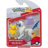 Amalfi POK 95155-R Pokemon Battle 3Lü Figür Seti Kız Erkek Çocuk Oyuncak Eğitici Oyuncaklar