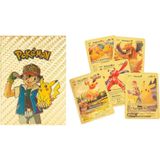 Amalfi Pokemon Starter Kartları Gold 55'li Paket Kız Erkek Çocuk Oyuncak Eğitici Oyuncaklar