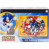 Amalfi SO0051 Sonic 50 Parça Puzzle -Laçokids Kız Erkek Çocuk Oyuncak Eğitici Oyuncaklar