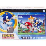 Amalfi SO0052 Sonic 100 Parça Puzzle -Laçokids Kız Erkek Çocuk Oyuncak Eğitici Oyuncaklar