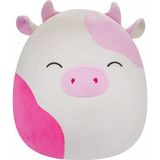 Amalfi Squishmallows Pembe İnek Caedyn 40cm Kız Erkek Çocuk Oyuncak Eğitici Oyuncaklar