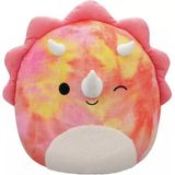 Amalfi Squishmallows Pembe Triceratops Trinity 40CM Kız Erkek Çocuk Oyuncak Eğitici Oyuncaklar - Çok Renkli