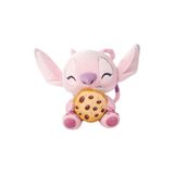 AMALFİ Stitch Kurabiye Yiyen Angel Peluş 25cm Kız Erkek Çocuk Oyuncak Eğitici Oyuncaklar