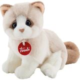 Amalfi Trudi Kitty Peluş Beyaz Bej Kedi 20CM Kız Erkek Çocuk Oyuncak Eğitici Oyuncaklar - Çok Renkli