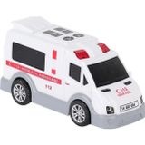 Amalfi URT004-01 Şehrin Kırılmazları Sürtmeli Ambulans -Birliktoys Kız Erkek Çocuk Oyuncak Eğitici Oyuncakl