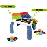 Amalfi URT035-002 BÜYÜK SANDALYELİ 64 PCS Bİ-BLOKS MASASI Kız Erkek Çocuk Oyuncak Eğitici Oyuncaklar
