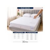 Amalia 57855210125931480184975 Vionel Home%100 Pamuk Full Kenar Fitted Sıvı Geçirmez Tek Çift Kişilik Bebek Yatak Koruyucu Çarşaf Alez 180X200 Açık Indigo
