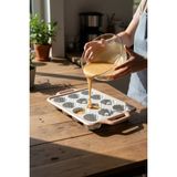 Amandus Bakey - Silikon Kek Cupcake Muffin Kalıbı Katlanabilir Fırın Kalıbı