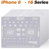 Amaoe iPhone Pcb Kartı Için Cpu Ic Bga Yenileme Entegre Kalıp Şablonları Seti - Sağ