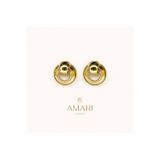 Amari Kalın Halka Gold Küpe