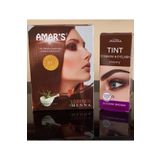 Amars Amar's® Kına Içeren Kahve Renk Saç Boyası 6'lı 1 Kutu Joanna Koyu Kahve Kaş Kirpik Boyası 1 Kutu