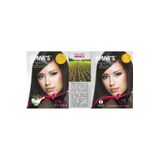Amars Henna Orijinal Hint Kınası içeren Saç Boyası 6’lı 10g Paket Siyah renk- 2 KUTU