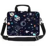 AMARY 13" 13,3" Dizüstü Bilgisayar Kılıfı chromebook kılıfı Ayarlanabilir Omuz Askısı Saplı Aksesuar Cebi (Galaxy-1)