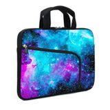 AMARY Dizüstü Bilgisayar Kılıfı 11,6"-12,2" Chromebook Kılıfı Ultrabook Kılıfı Dizüstü Bilgisayar Çantası Bilgisayar Messenger Çanta Tablet Kılıfı Neopren Saplı Kılıf Erkekler Kadınlar için (Galaksi)
