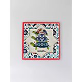 Amasra Temalı Polyester Kabartmalı Kaplumbağa Desen Magnet 7 X 7 Cm – Dekoratif Hediyelik Buzdolabı Süsü (Kod:1180)