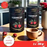 Amasya Kuşburnu Çayı 250 gr (2'li Paket 500 Gr) Bitki Çayı,gerçek Meyve Taneli Silindir