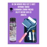 Amatis Selfy Decor 500 Cc (750 GR) Kendinden Vernikli Akrilik Dolap Boyama Seti Zımpara