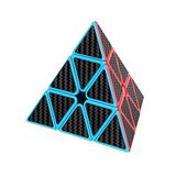 AMAZA 3X3 piramit hız küp karbon Fiber etiket bulmaca küp 3X3X3 hız küp üçgen sihirli küp bulmaca oyuncak sihirli küp bulmacalar